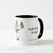 "Frohe alles!" Custom Christmas Tasse (VorderseiteRechts)