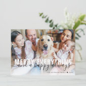 Frohe alles Familie Gold Foil Weihnachten (Stehend Vorderseite)