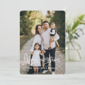 Frohe Alles Familie Weihnachten Weihnachtskarte (Stehend Vorderseite)