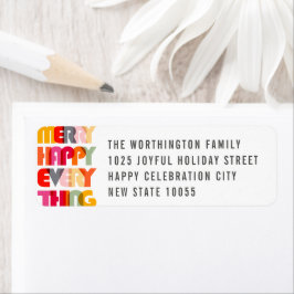 Frohe Alles farbenfrohe Typografie Urlaub