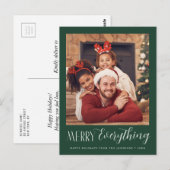 Frohe alles Foto Weihnachtskarte Postkarte (Vorne/Hinten)