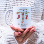 Frohe alles glücklich immer Weihnachten Strümpfe Kaffeetasse