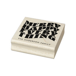 Frohe Alles Groovy Weihnachten Gummistempel