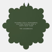 Frohe Alles Groovy Weihnachten Ornament Karte (Rückseite)