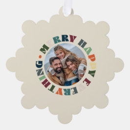 Frohe Alles Groovy Weihnachten Ornament Karte