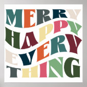 Frohe Alles Groovy Weihnachten Poster (Vorne)