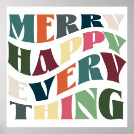 Frohe Alles Groovy Weihnachten Poster