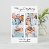 Frohe alles Großeltern 4 Bilder Weihnachten (Stehend Vorderseite)