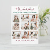 Frohe alles Großeltern 9 Foto Weihnachten (Stehend Vorderseite)