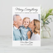 Frohe alles Großeltern Niedlich Foto Weihnachten (Stehend Vorderseite)