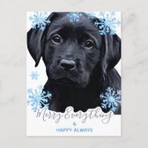 Frohe alles Schwarze Labrador Weihnachten