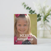 Frohe Alles Weihnachten Foto Feiertage Grüße (Stehend Vorderseite)