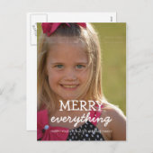 Frohe Alles Weihnachten Foto Feiertage Grüße (Vorne/Hinten)