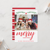 Frohe Alles Weihnachten Weihnachten Foto Gruß Karte (Vorderseite/Rückseite Beispiel)