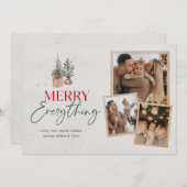 Frohe Alles Weihnachtskarte Feiertagskarte (Vorne/Hinten)