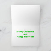 Frohe Alligatorweihnachten Feiertagskarte (Innenseite)