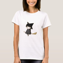 Frohe Anime-Hexe Halloween T-Shirt