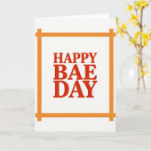Frohe Bae-Tag-Karte Karte (Gelbe Blume)