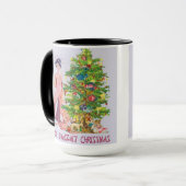 Frohe Banzai-Weihnachten Tasse (Vorderseite Links)