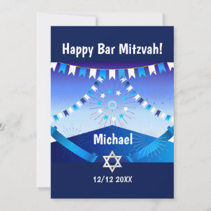 Frohe Bar Mitzvah 20XX Einladung