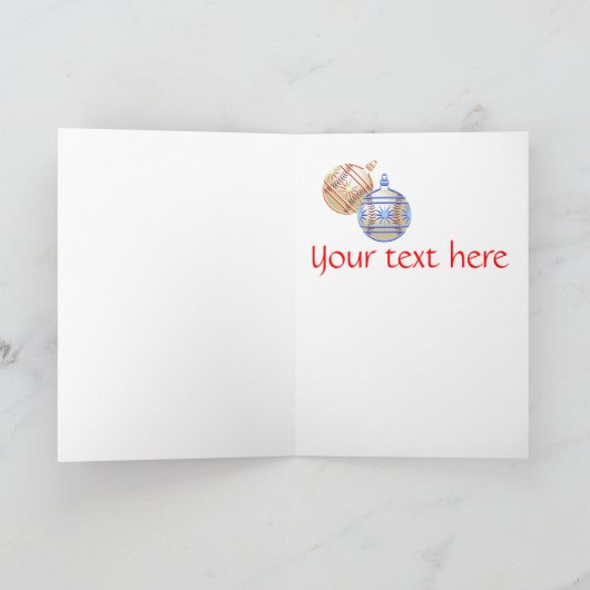 Frohe Baseball Weihnachten (Innenseite)