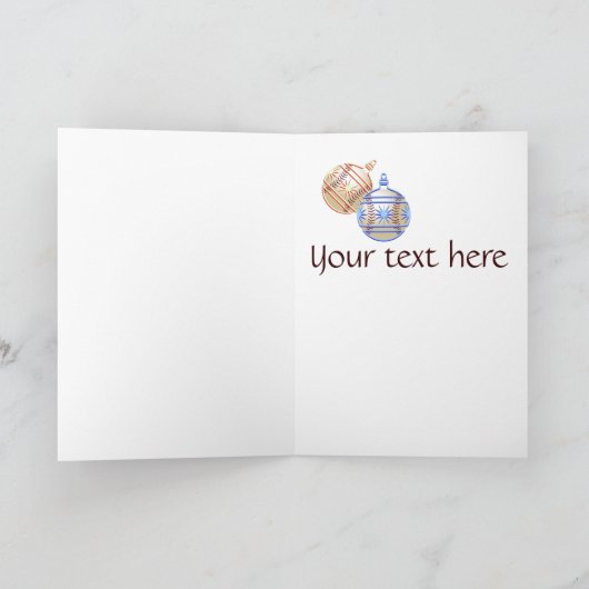 Frohe Baseball Weihnachten (Innenseite)