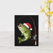 Frohe Bass-Weihnachtsköder Santa Hut Bass Karte (Gelbe Blume)