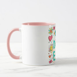 Frohe Beste Vater je Doodle Tasse
