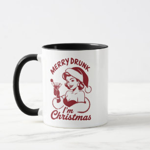 Frohe Betrunken Ich bin Weihnachten Cocktail Snark Tasse