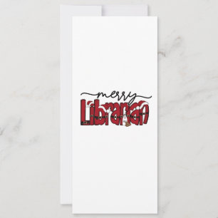 Frohe Bibliothekar Weihnachten Buchliebhaber Bibli Einladung