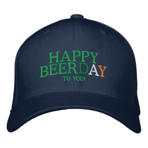 Frohe BIERtag euch! Bestickte Kappe