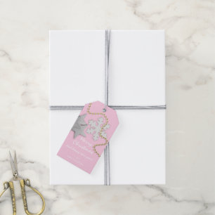 Frohe bis Feiertag Geschenk Happy New Gold Gray Pi Geschenkanhänger
