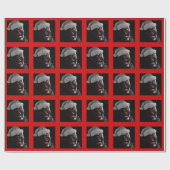 Frohe blutige Halloween-Zombie-Weihnachten Sankt Geschenkpapier (Flach)