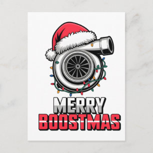 Frohe Boostmas Boost Liebhaber Santa Turbo Weihnac Postkarte