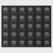 Frohe Boostmas Turbo Weihnachtspullover Autorennen Geschenkpapier (Flach)