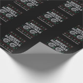 Frohe Boostmas Turbo Weihnachtspullover Autorennen Geschenkpapier (Ecke)