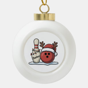 Frohe Bowlmas Bowl mit Santa Hut Bowl Sport Lo Keramik Kugel-Ornament