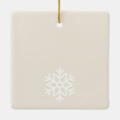 Frohe & Braut-Weihnachts-Brautjungferabend Keramikornament (Rückseite)