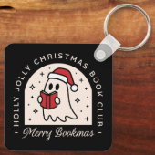 Frohe Buchmacher Liebhaber Weihnachten Schlüsselanhänger (Rückseite)