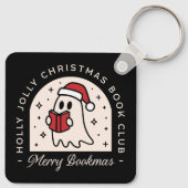 Frohe Buchmacher Liebhaber Weihnachten Schlüsselanhänger (Rückseite)