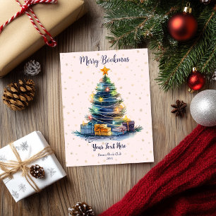 Frohe Buchweihnachten Buchclub Feiertagskarte