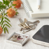 Frohe Bullterrier Schlüsselanhänger (Seite)