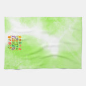 Frohe buntes Ostern Geschirrtuch (Horizontal)
