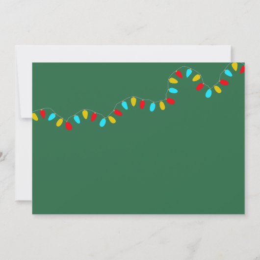 Frohe Camping Weihnachts-Fifth Wheel Grußkarte Einladung (Rückseite)