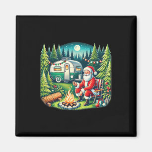 Frohe Campmas Weihnachten Camper Campingliebhaber  Magnet