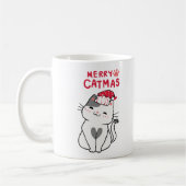 Frohe Catmas Niedliche Weihnachten Kaffeetasse (Links)