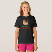 Frohe Catmas Weihnachten Funny Funny T - Shirt (Vorne ganz)