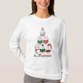 Frohe Catmas Weihnachten T-Shirt (Vorderseite)