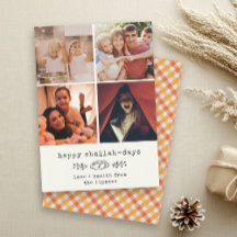 Frohe Challah-Tage Moderne Hanukkah-Fotocollage