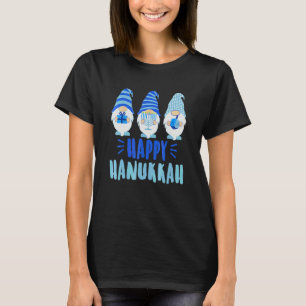 Frohe Chanukka 2022 Gnom Menora Dreidel Kostüm T-Shirt